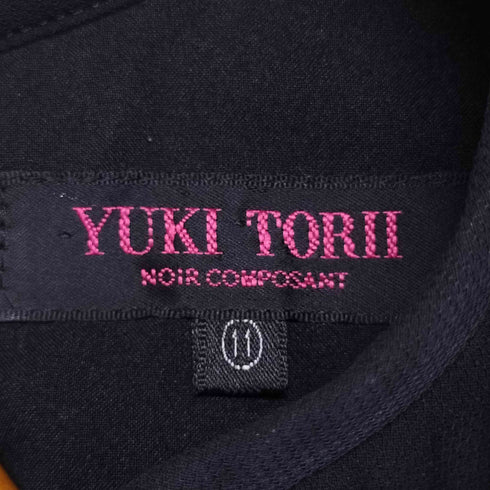 ユキトリイ YUKI TORII シアー切替 プリーツカットソー レディース  11AR
